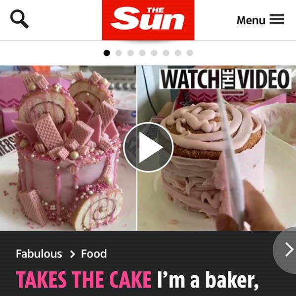 Fake Bakes Featured in The Sun