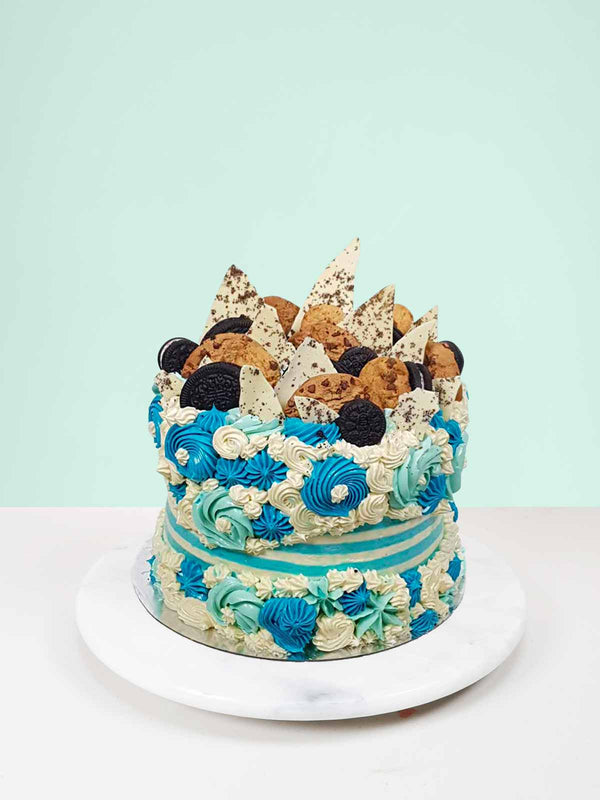 cookiemonster B-shower! Designed by Floral Vision. Cake by Posh