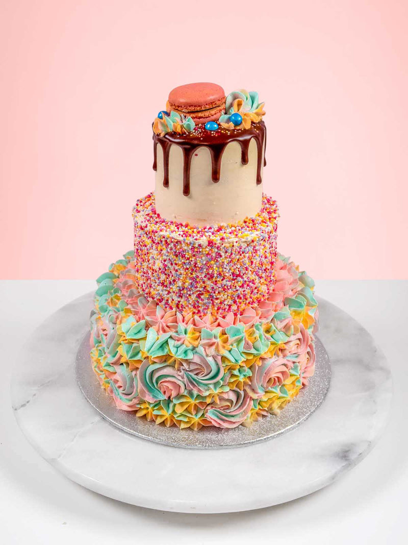 Confetti 3 Tier Cake | Free Delivery | London & Surrey