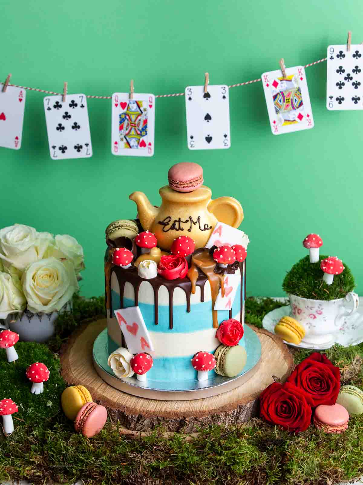 Alice in Wonderland Birthday Cake