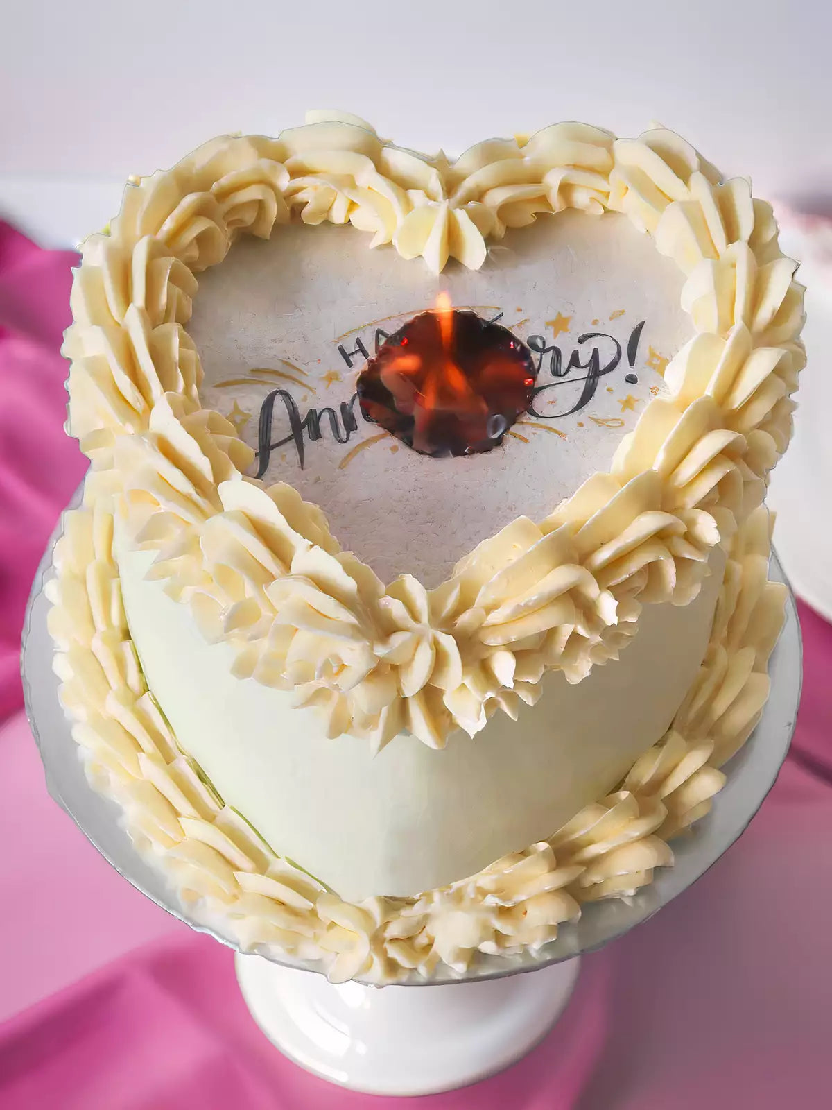 Anniversary Burn Away Cake - London and Surrey