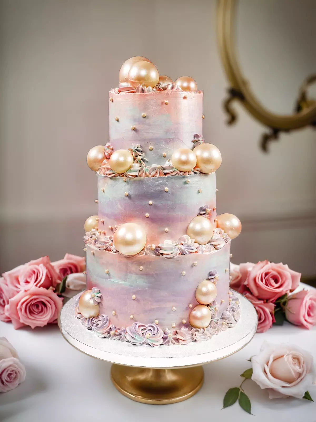 Bubbles Wedding Cake