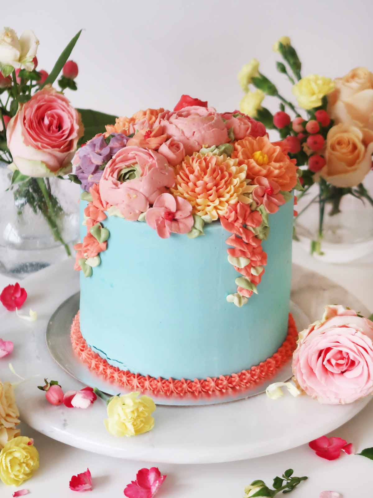 Buttercream Flowers Cake London Surrey