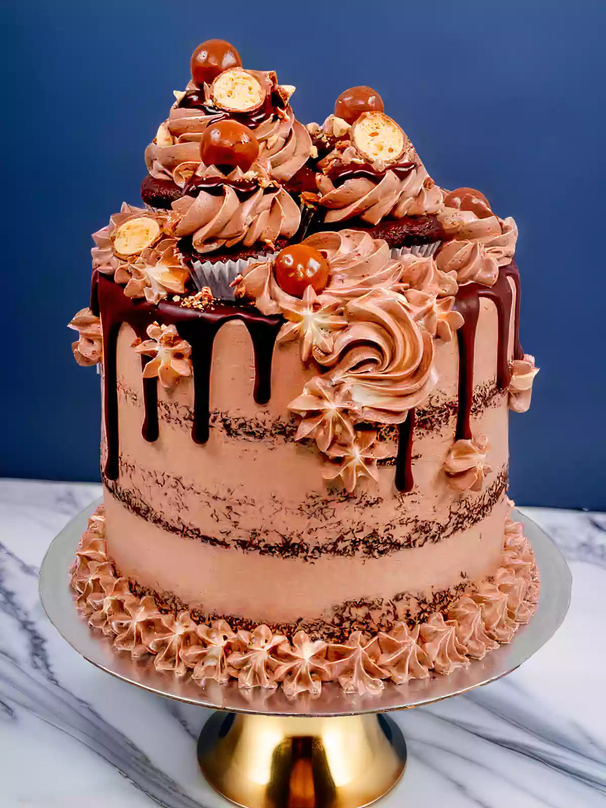 Chocolate Malt Milkshake Cake - London and Surrey