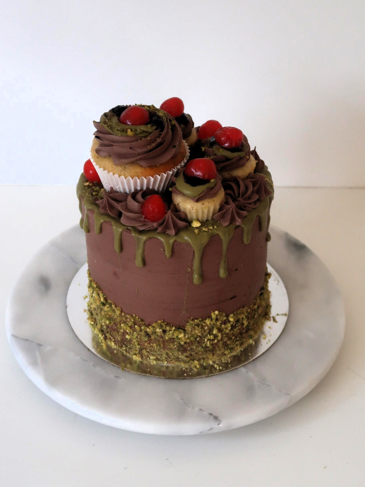 Chocolate Cherry Pistachio Cake Delivery London Surrey