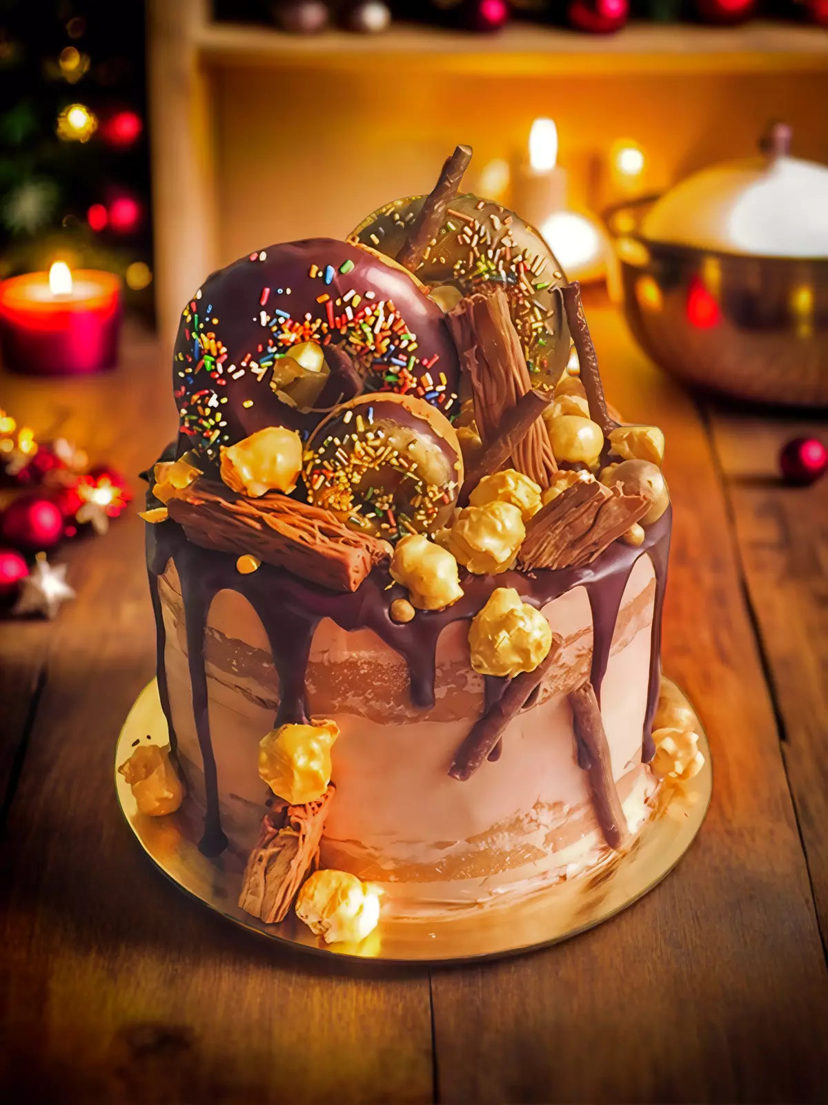 Christmas Yule Log Cake