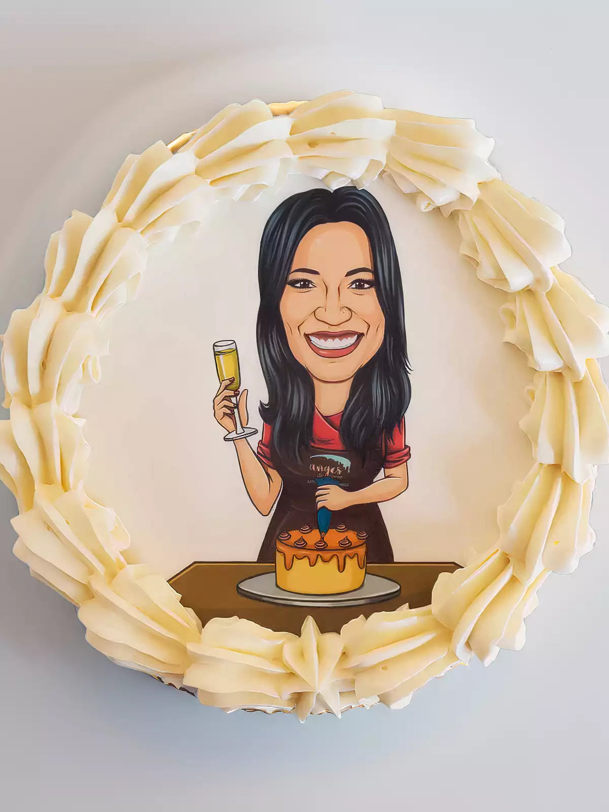 Custom Photo Caricature Cake Delivered