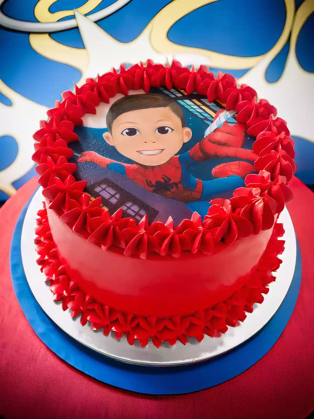 Custom Spiderman Caricature Cake - London and Surrey