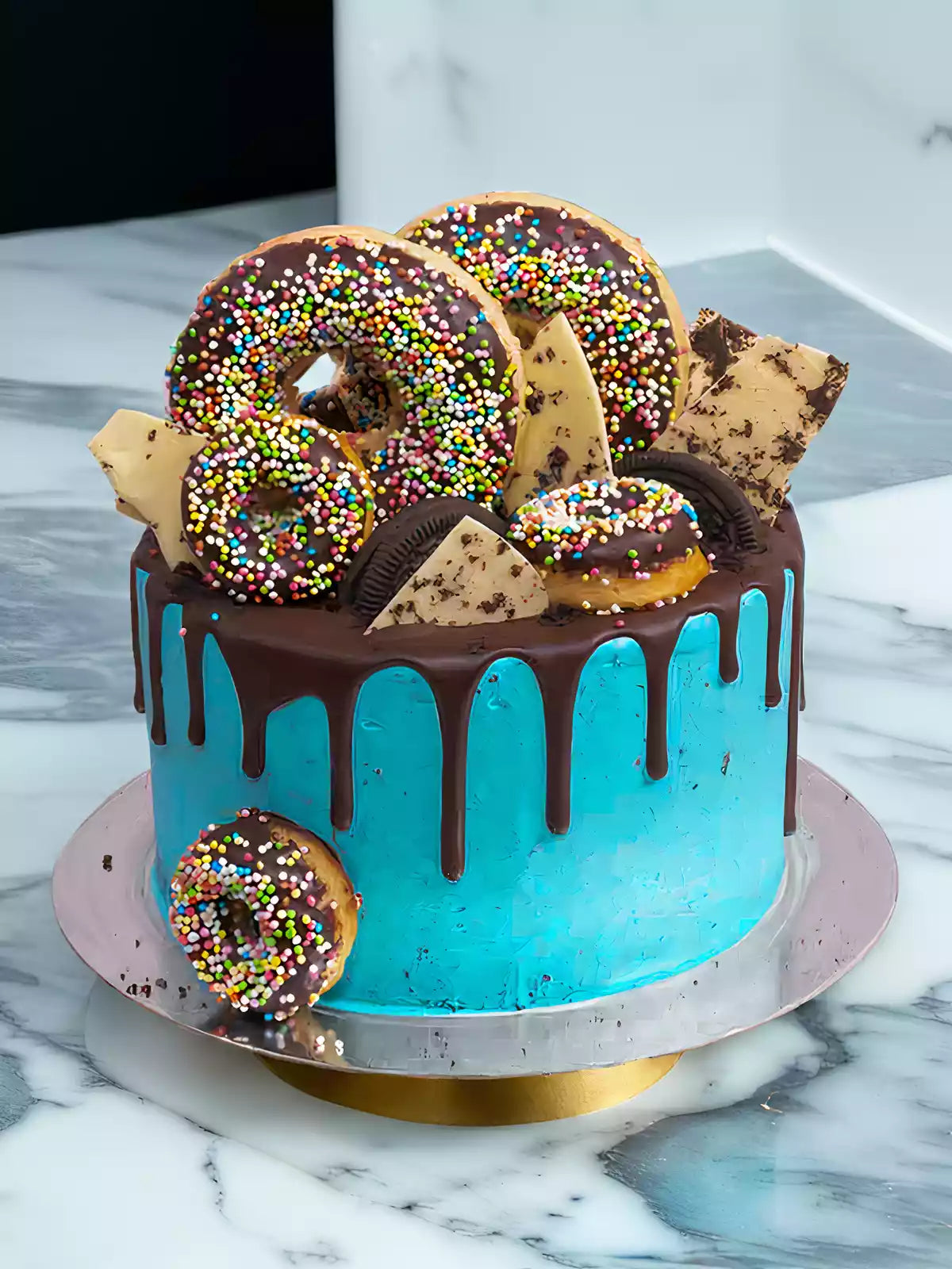 Doughnut Cookie Monster Cake - London and Surrey