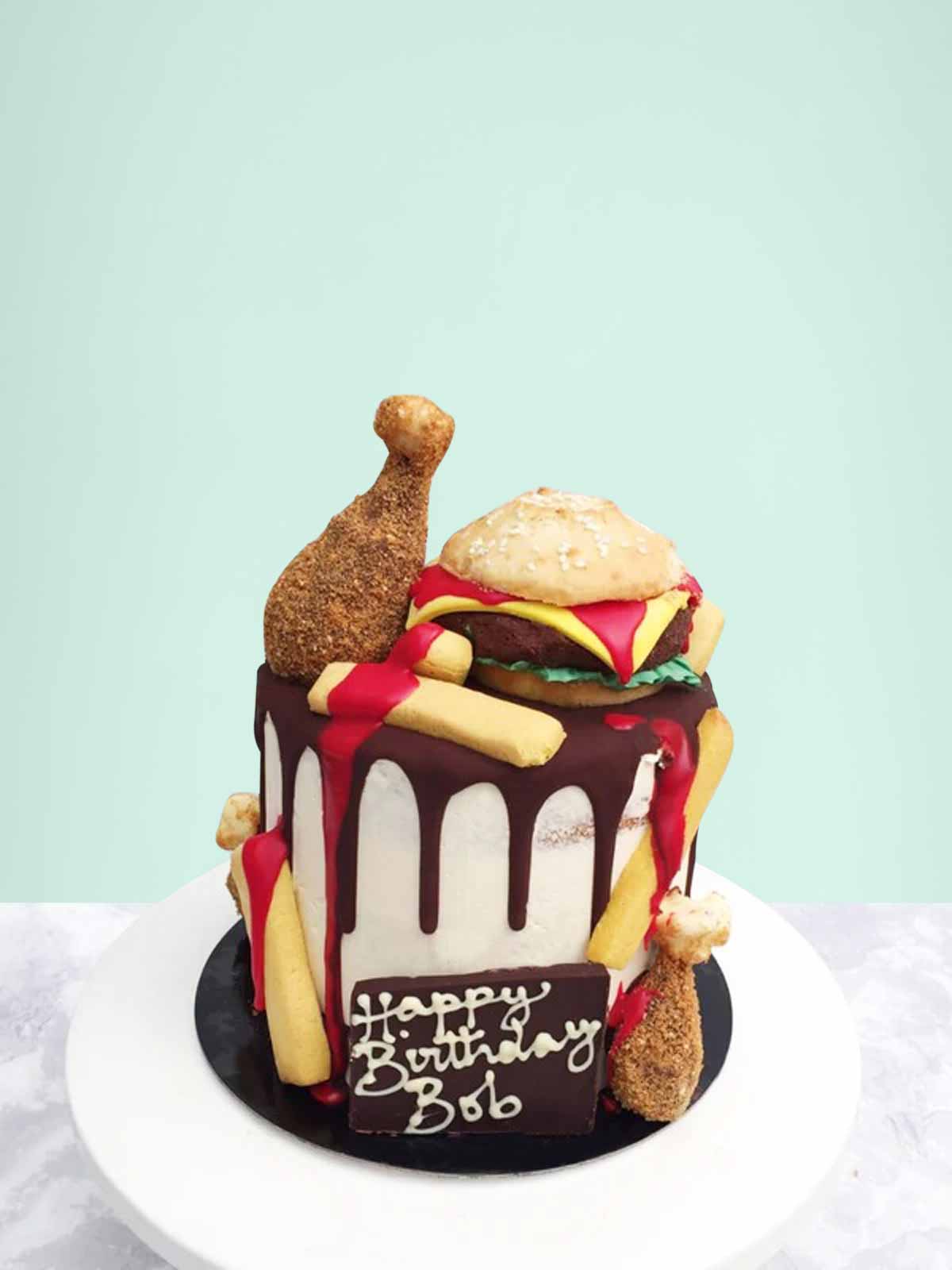 Fast food birthday cake!! | Pauls Creative Cakes | Flickr