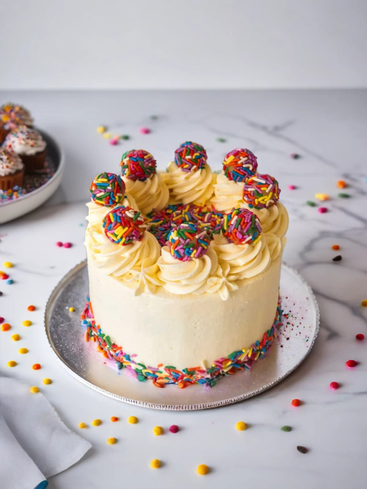 Funfetti Birthday Cake with Funfetti Truffles Delivered