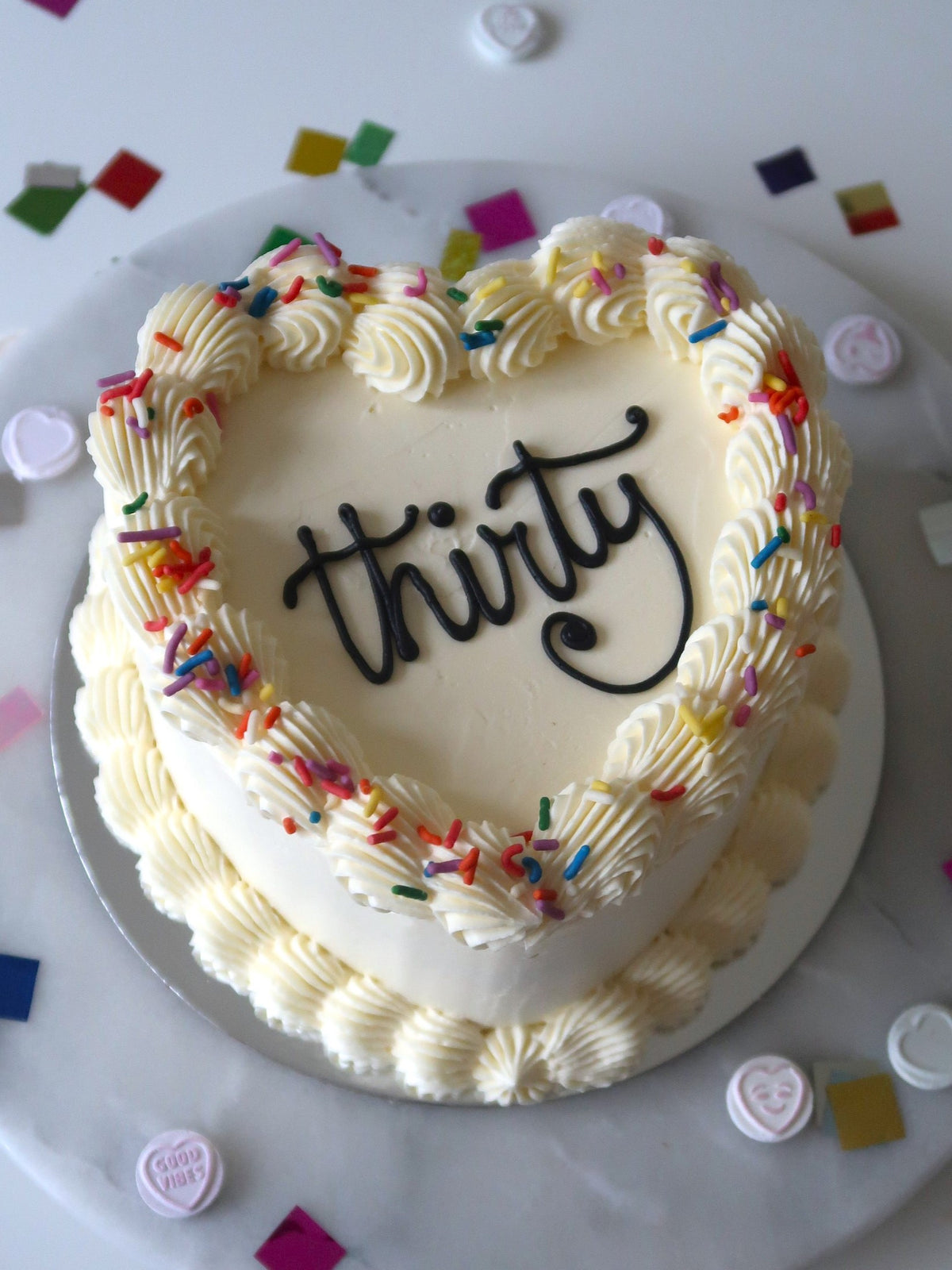 Heart-shaped Birthday Cake delivered in London Surrey