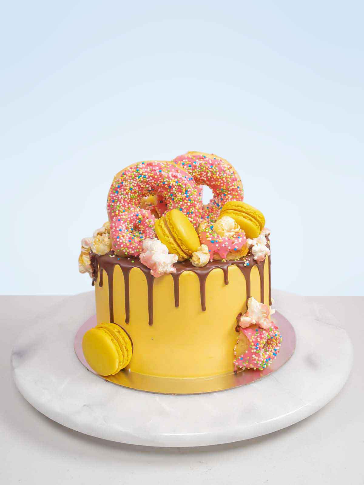 38+ Beautiful Cake Designs To Swoon : White Cake with Hazelnut Buttercream