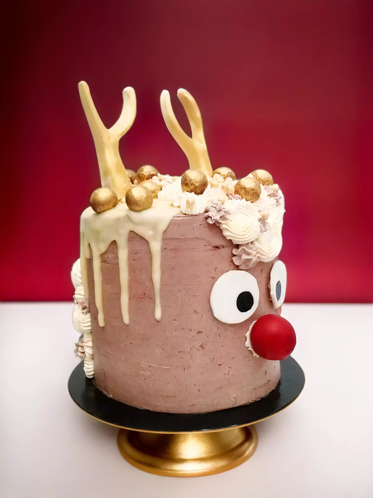 Horny Rudolf Christmas Cake Delivered London Surrey