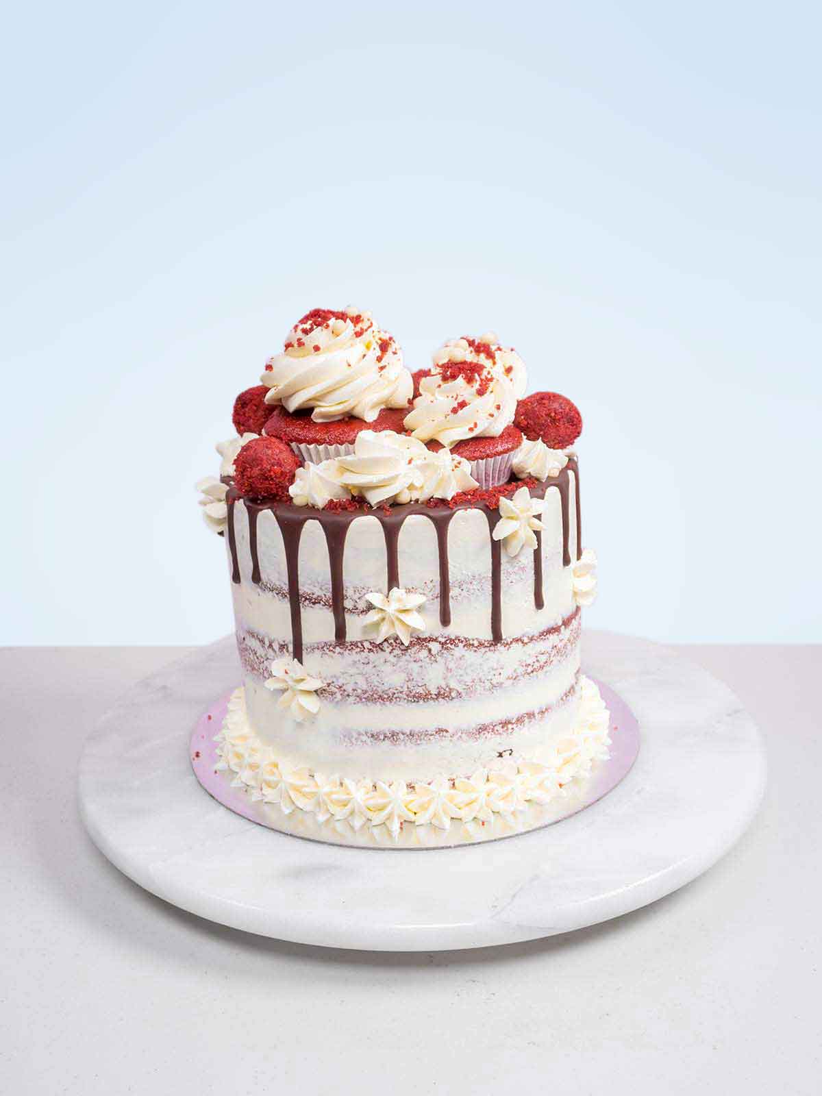 Confetti Cake with Vanilla-Sour Cream Frosting
