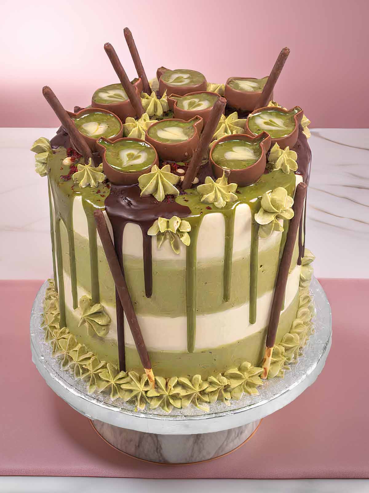 Matcha Latte Cake Delivered