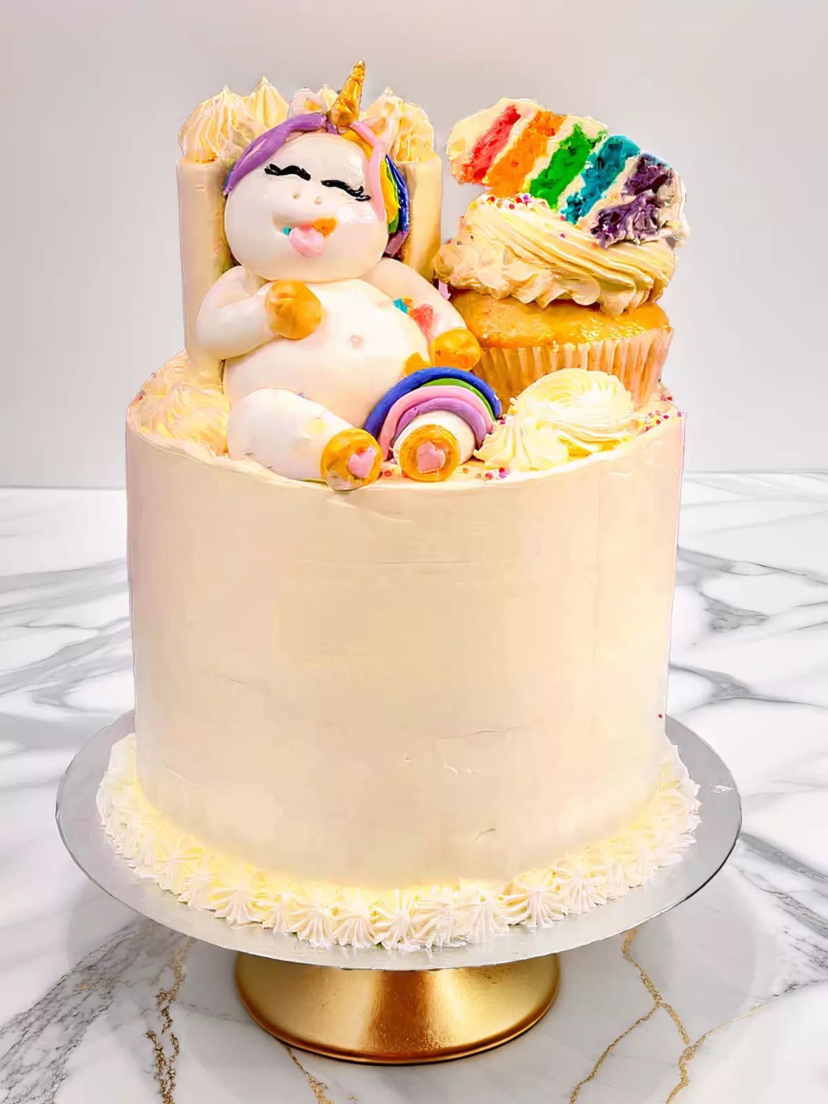 Meta Unicorn Rainbow Cake - London and  Surrey