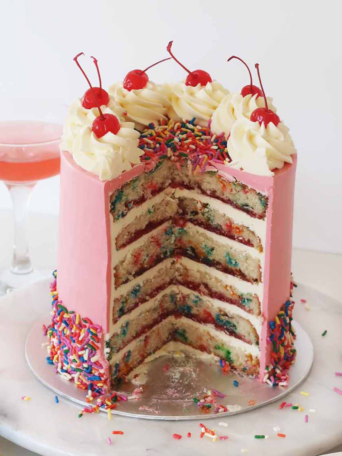 Mile High Funfetti Cake