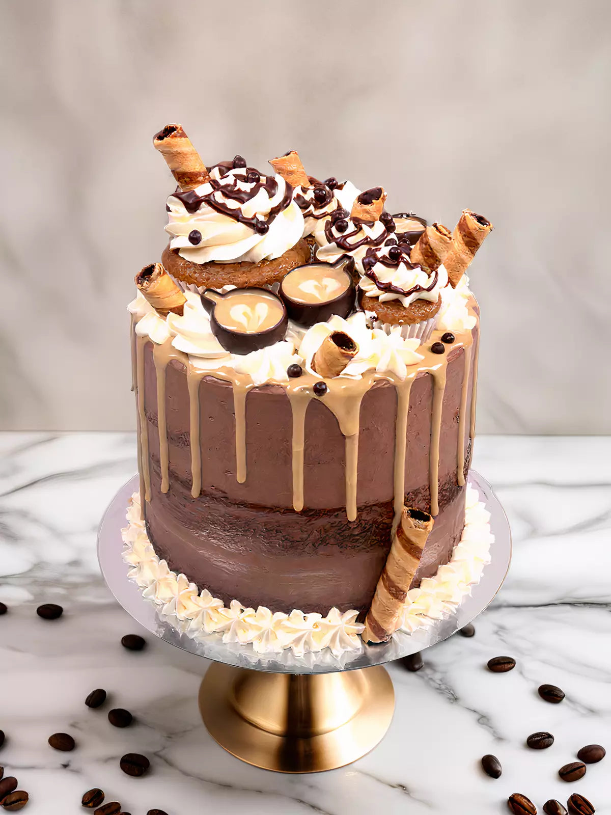 Mocha Frappe Cupcake Cake Delivered