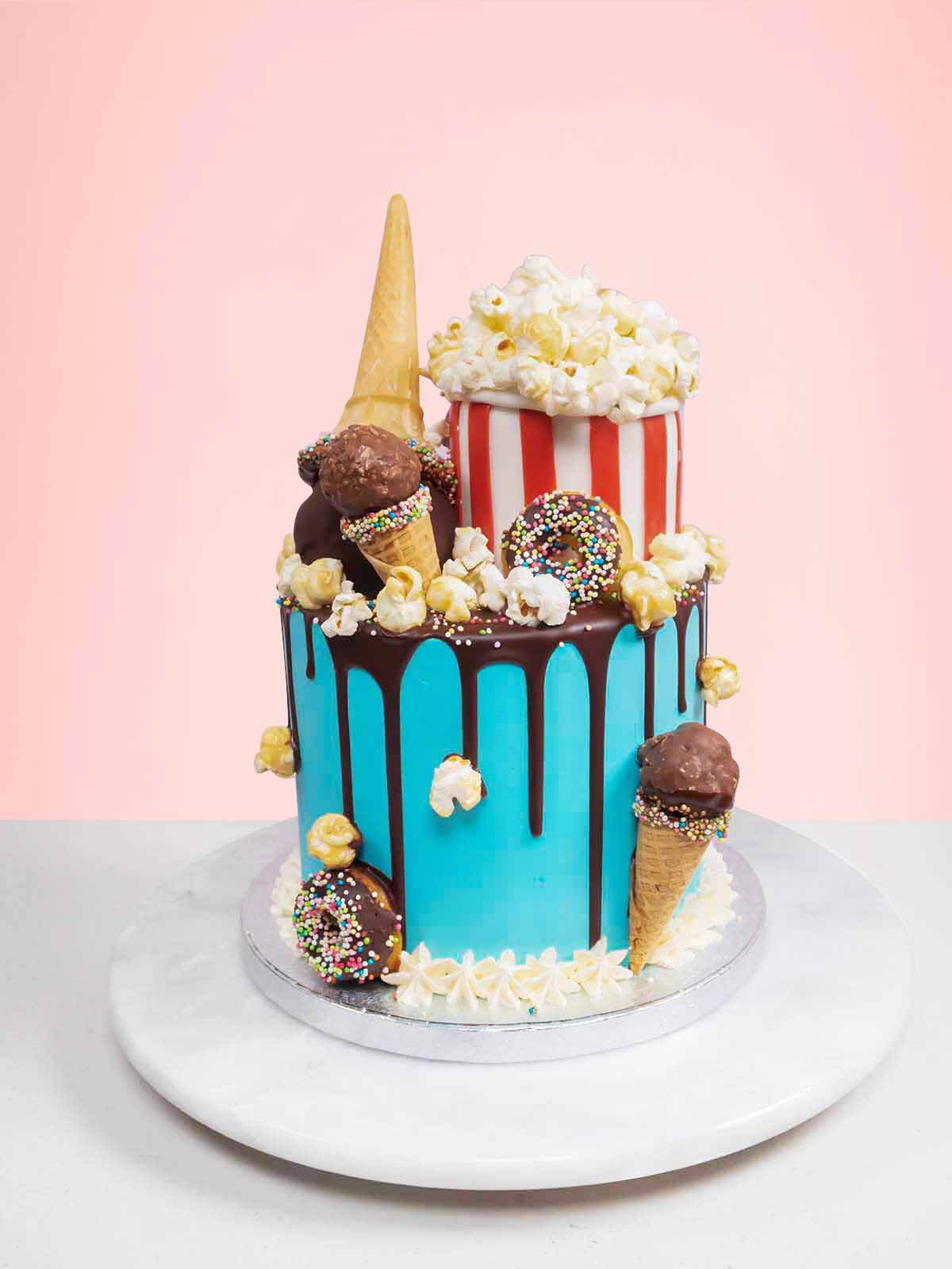 Fondant wrapped cake | Order Birthday Cake online for Husband - Kukkr