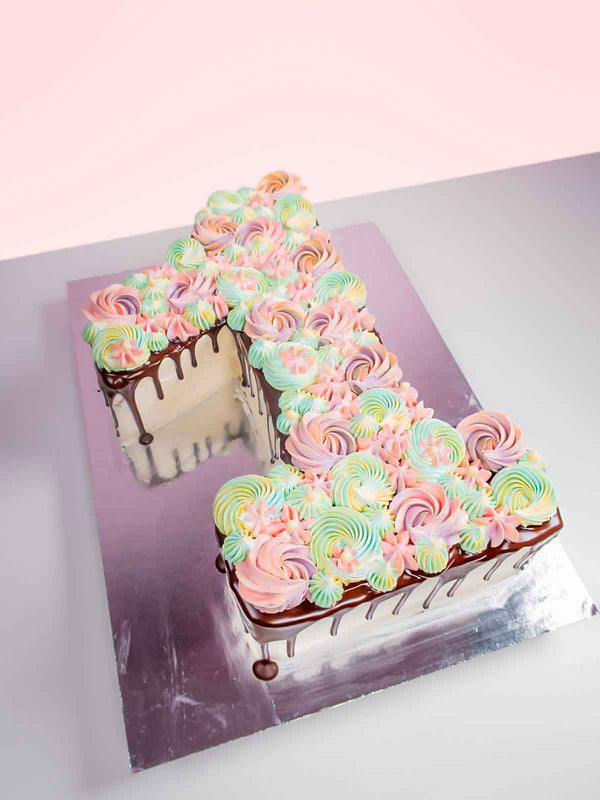 Pastel Number Birthday Cake | Free Delivery | London & Surrey