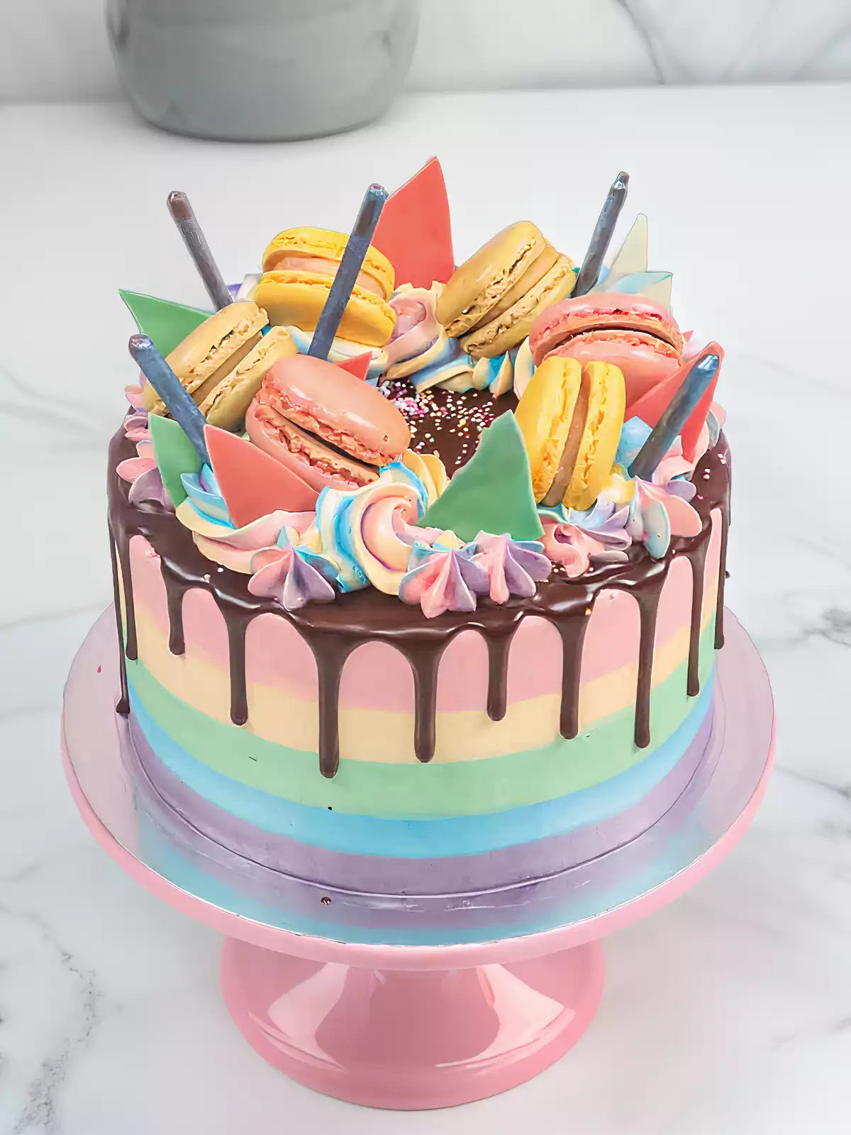 Pastel Pixie Rainbow Cake Delivered