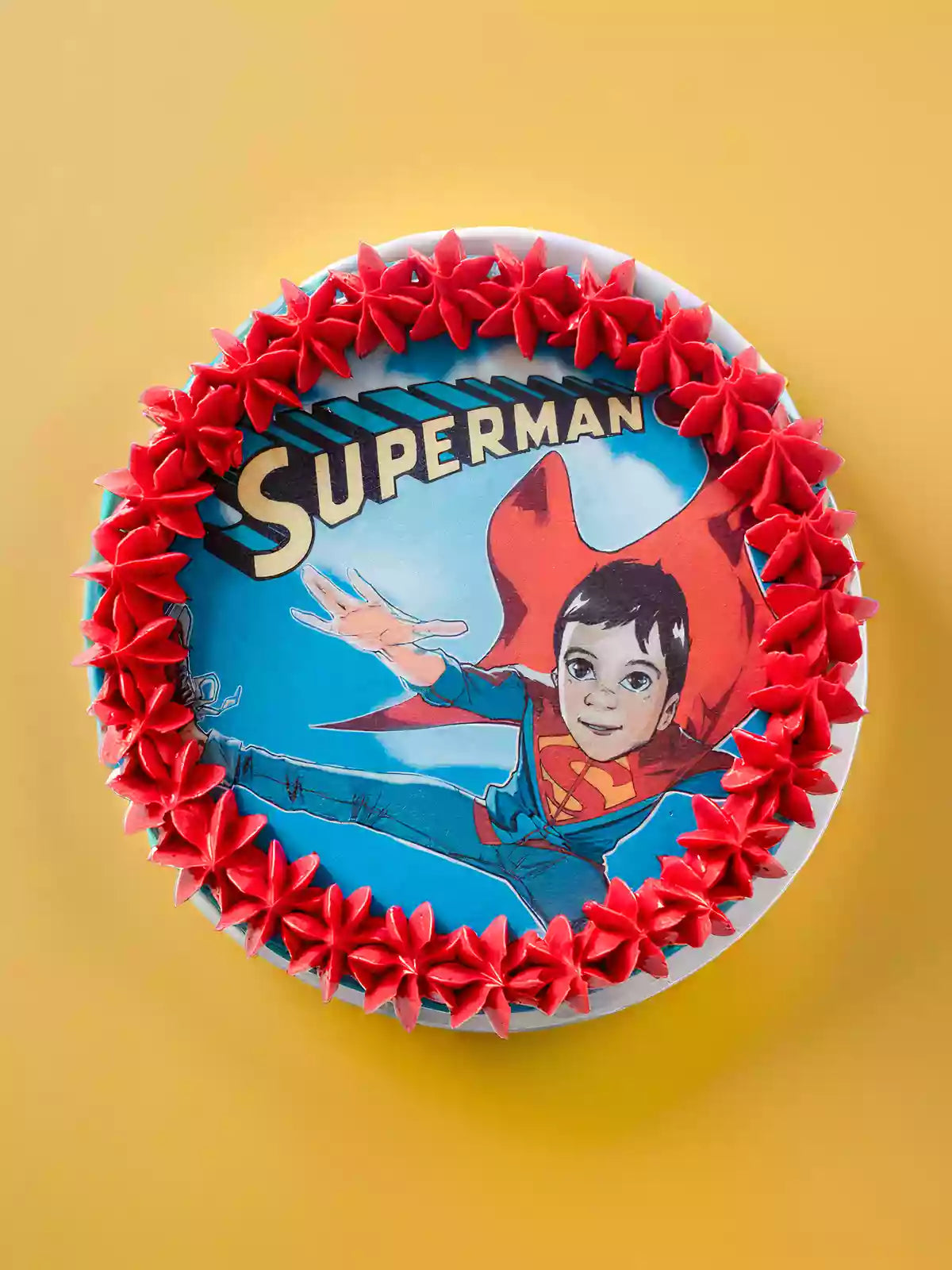 Personalised Superman Themed Cake