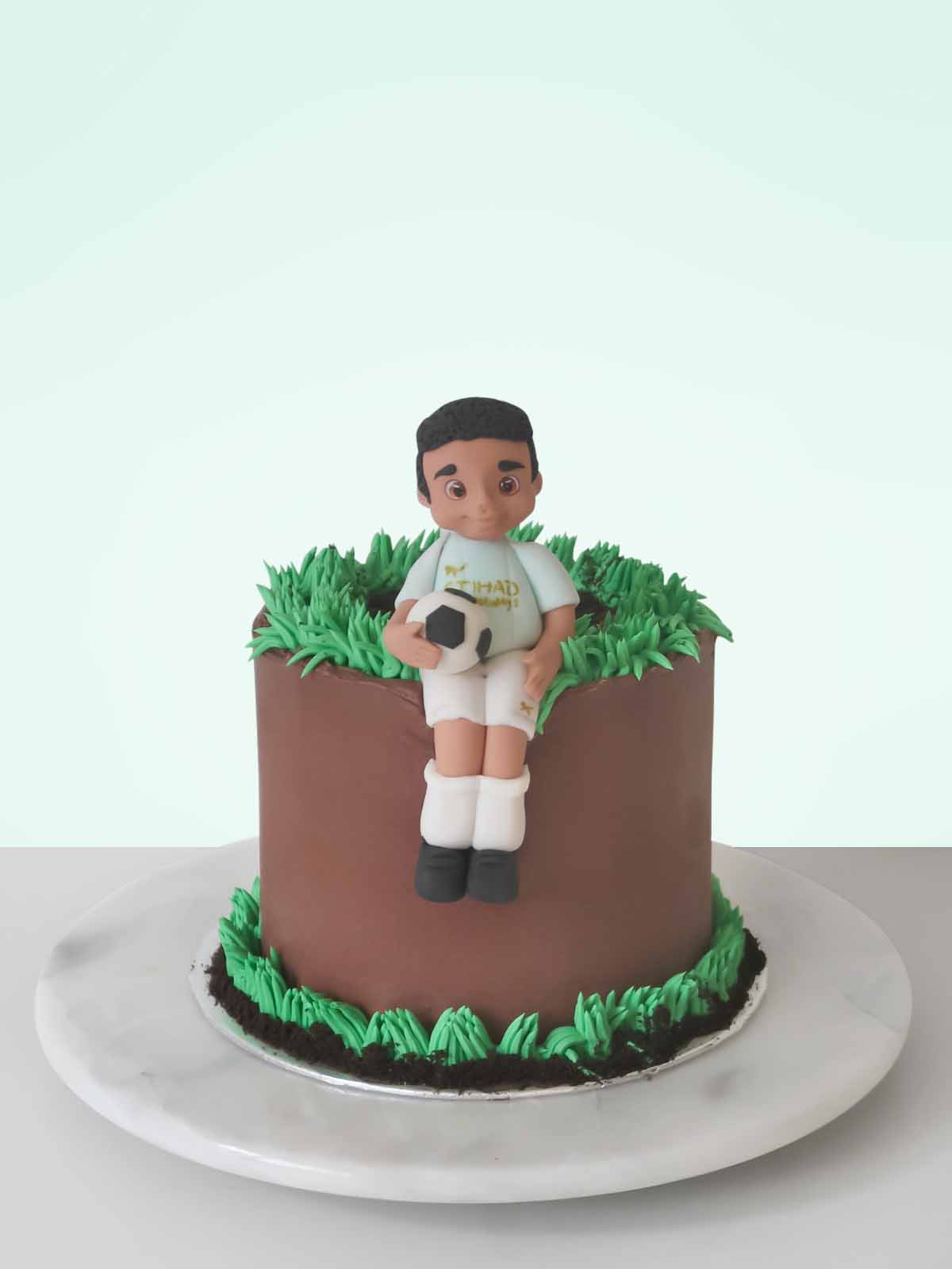 Personalised Footballer Birthday Cake Delivered Surrey London
