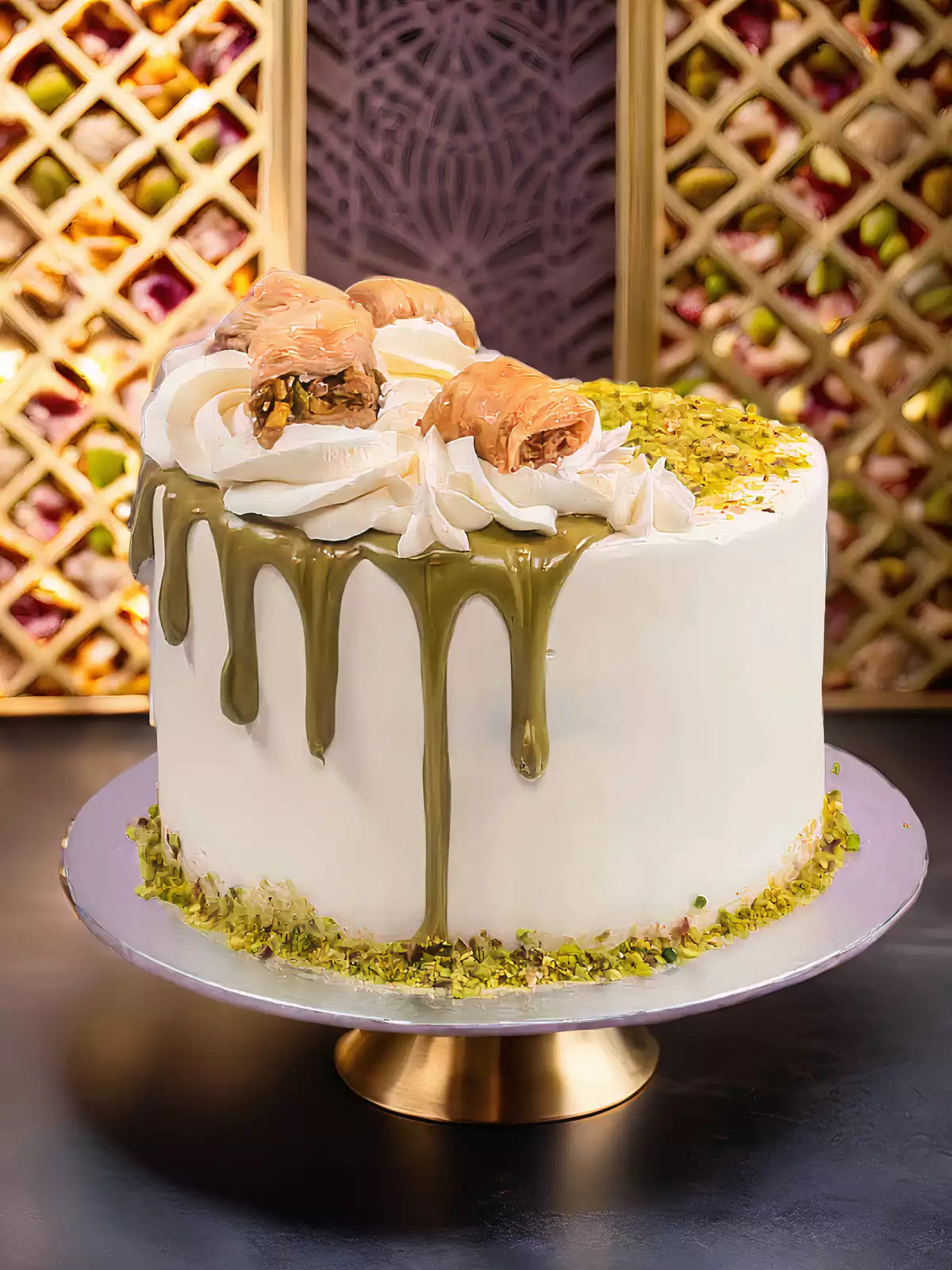 Pistachio Baklava Cake