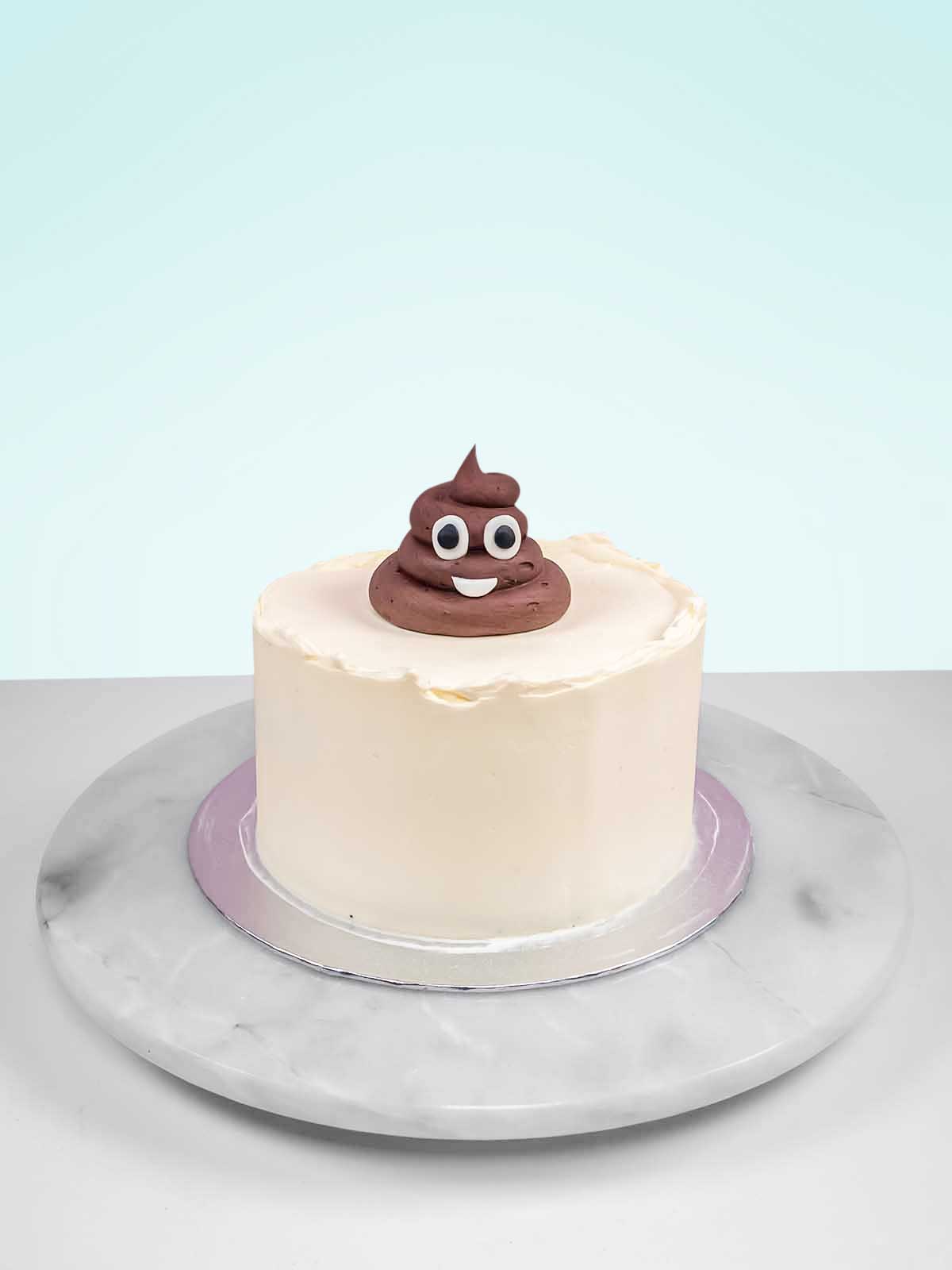 DIY Poo Emoji Cake - DIY Party Central
