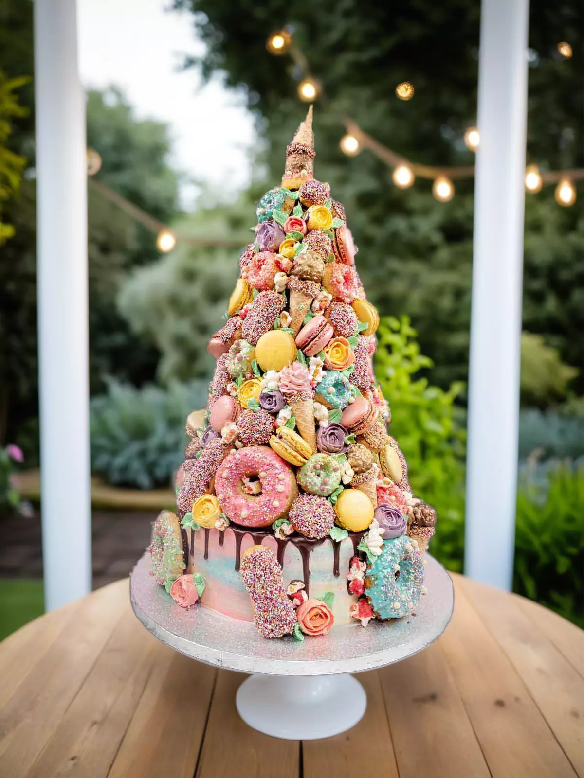 Secret Garden Croquembouche in London Garden