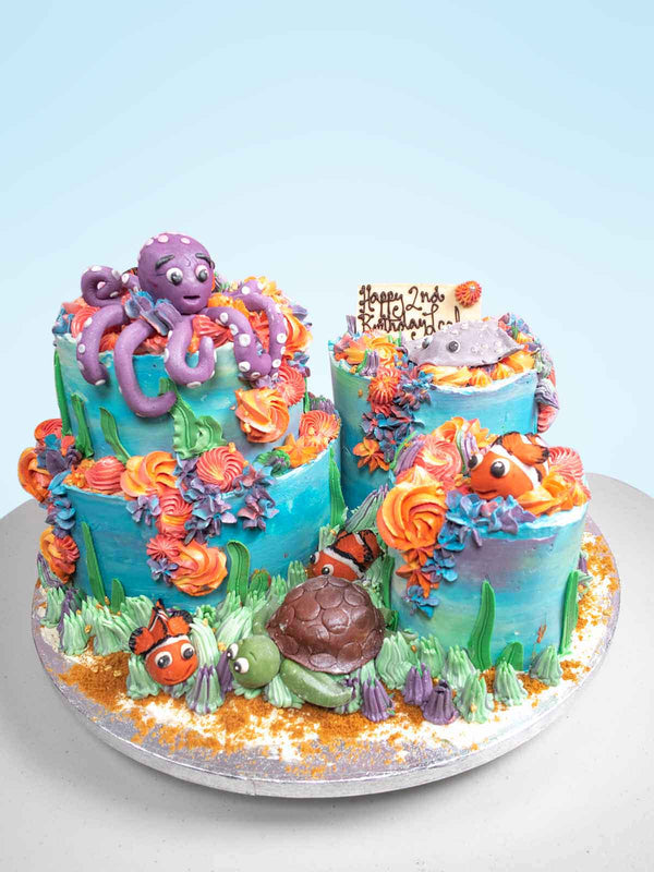 Under the Sea Bespoke Birthday Cake | Free Delivery | London & Surrey