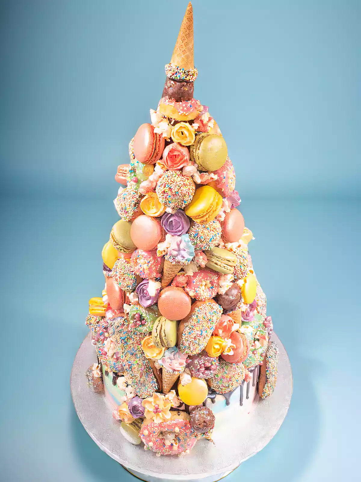 Unicorn Croquembouche Cake Delivered