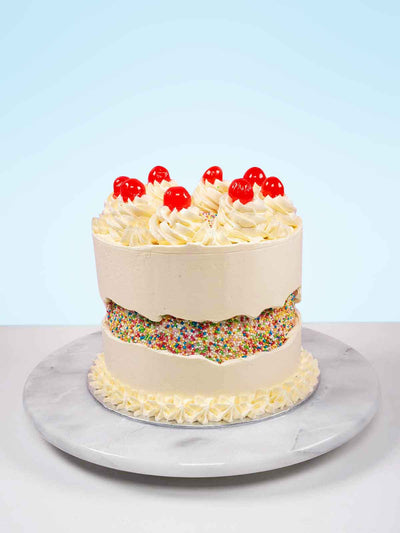 Vanilla Faut Line Birthday Cake | Free Delivery | London & Surrey